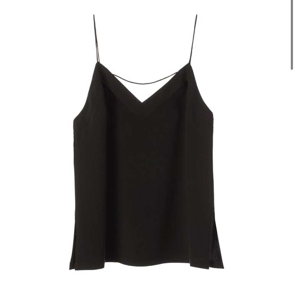 Cuyana silk camisole, set of 2. Black and white
